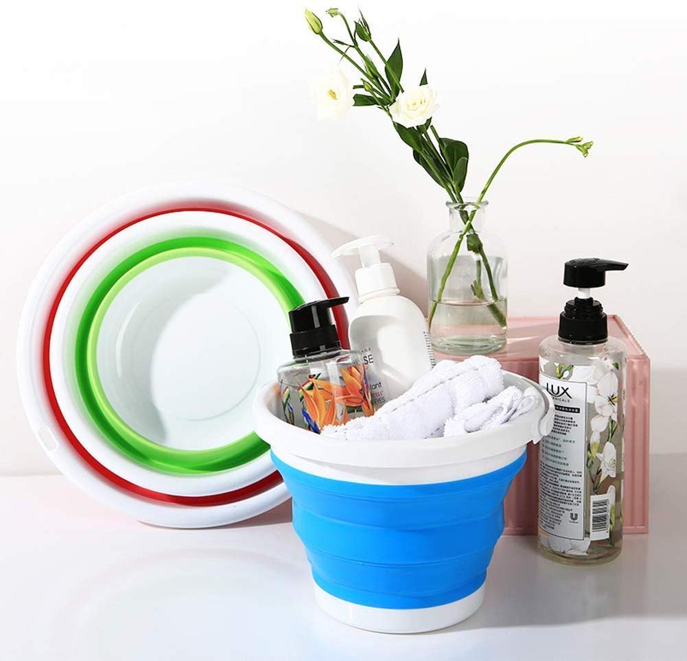 5.L Folding Bucket (Random Colour) - Image 6