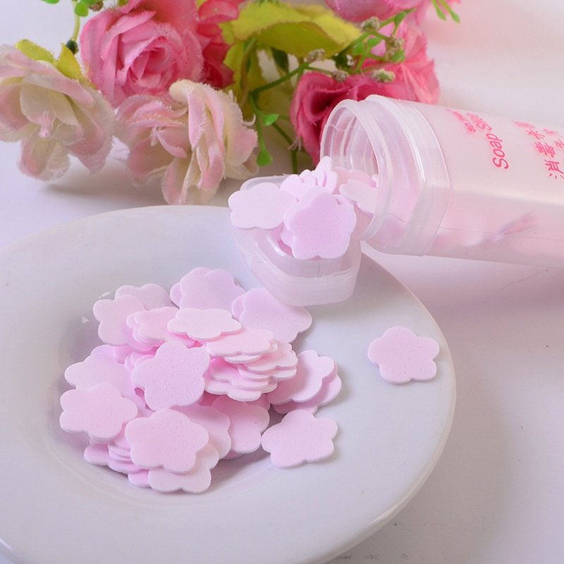 50 Pcs Paper Soap with Container - Image 2