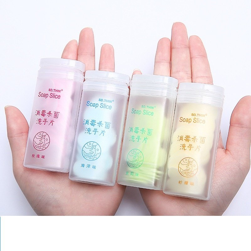 50 Pcs Paper Soap with Container - Image 3