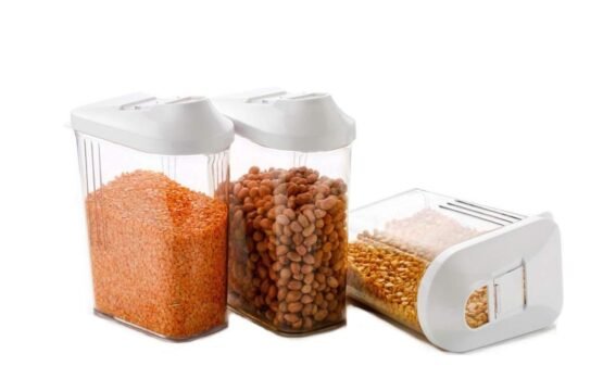 Easy Flow Plastic Kitchen Storage Jars & Container Set