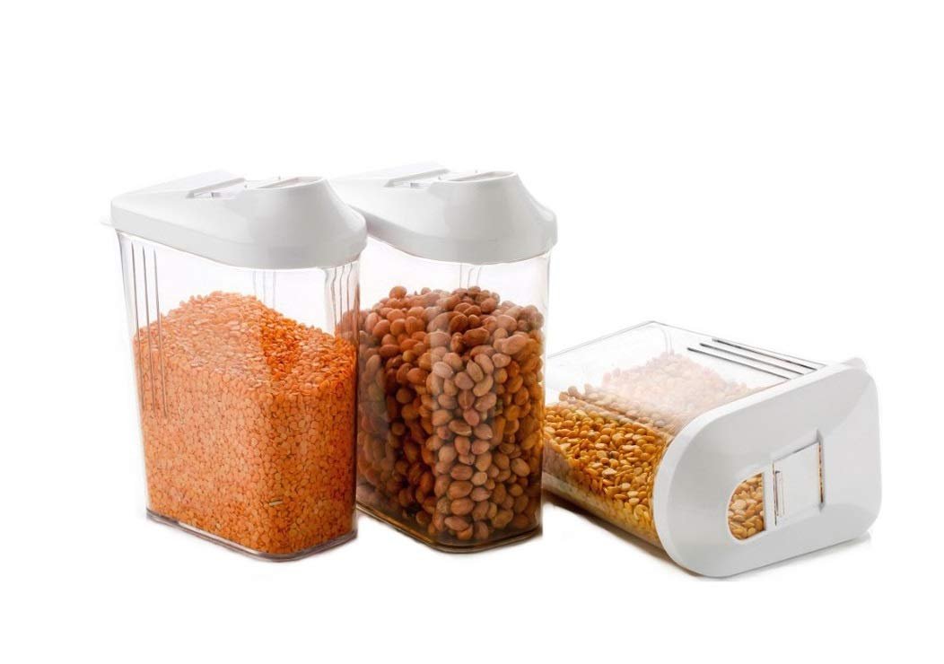 Easy Flow Plastic Kitchen Storage Jars & Container Set