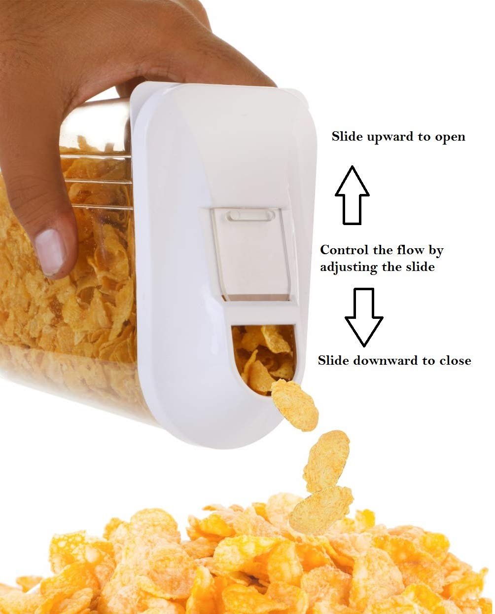 Easy Flow Plastic Kitchen Storage Jars & Container Set - Image 3