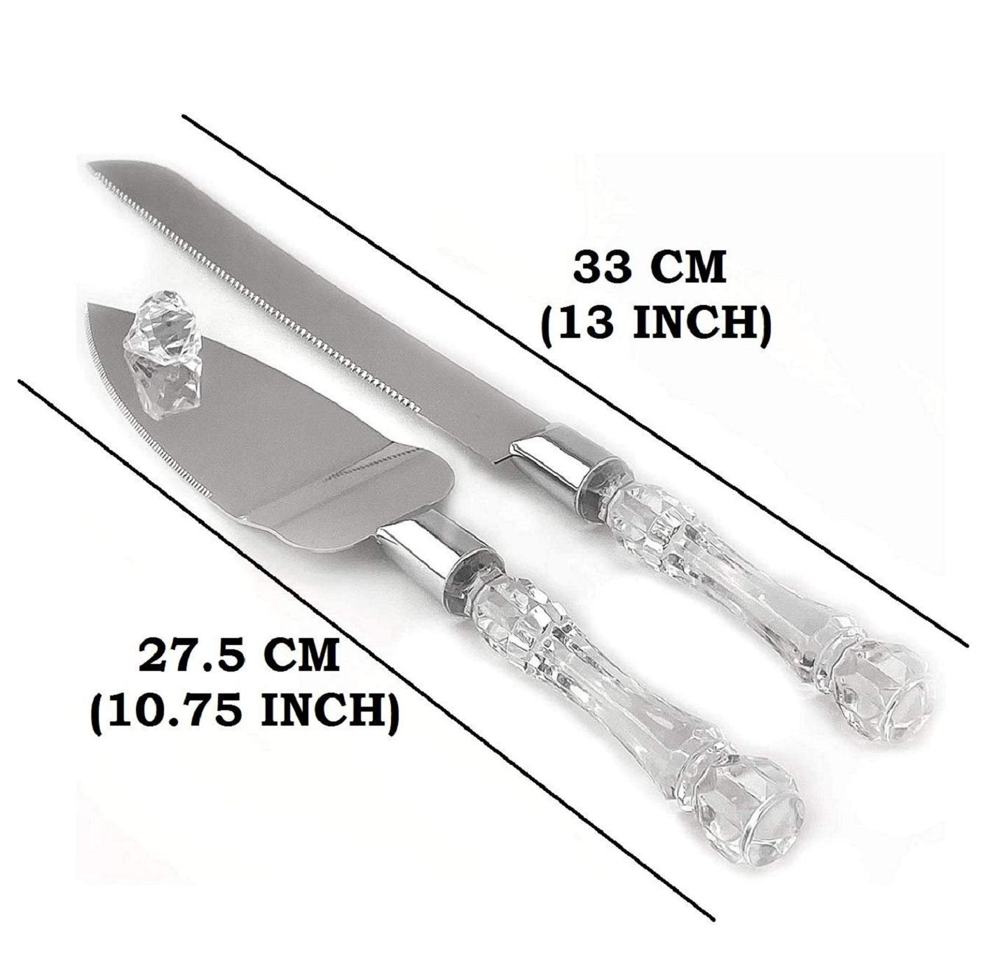 Stainless Steel 2 Pcs Cake Cutting Knife set - Image 4