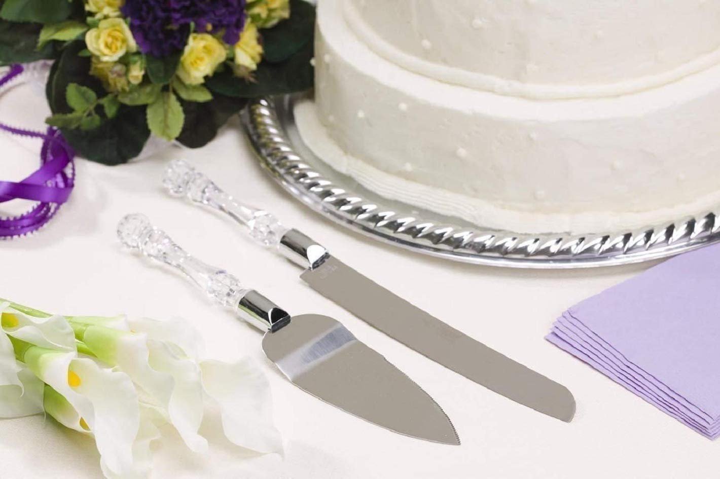 Stainless Steel 2 Pcs Cake Cutting Knife set - Image 5