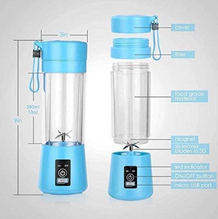 Electric USB Juice Maker Juicer Bottle - Image 2