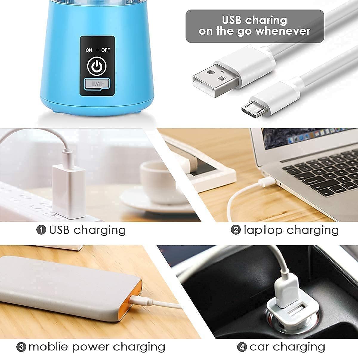 Electric USB Juice Maker Juicer Bottle - Image 4