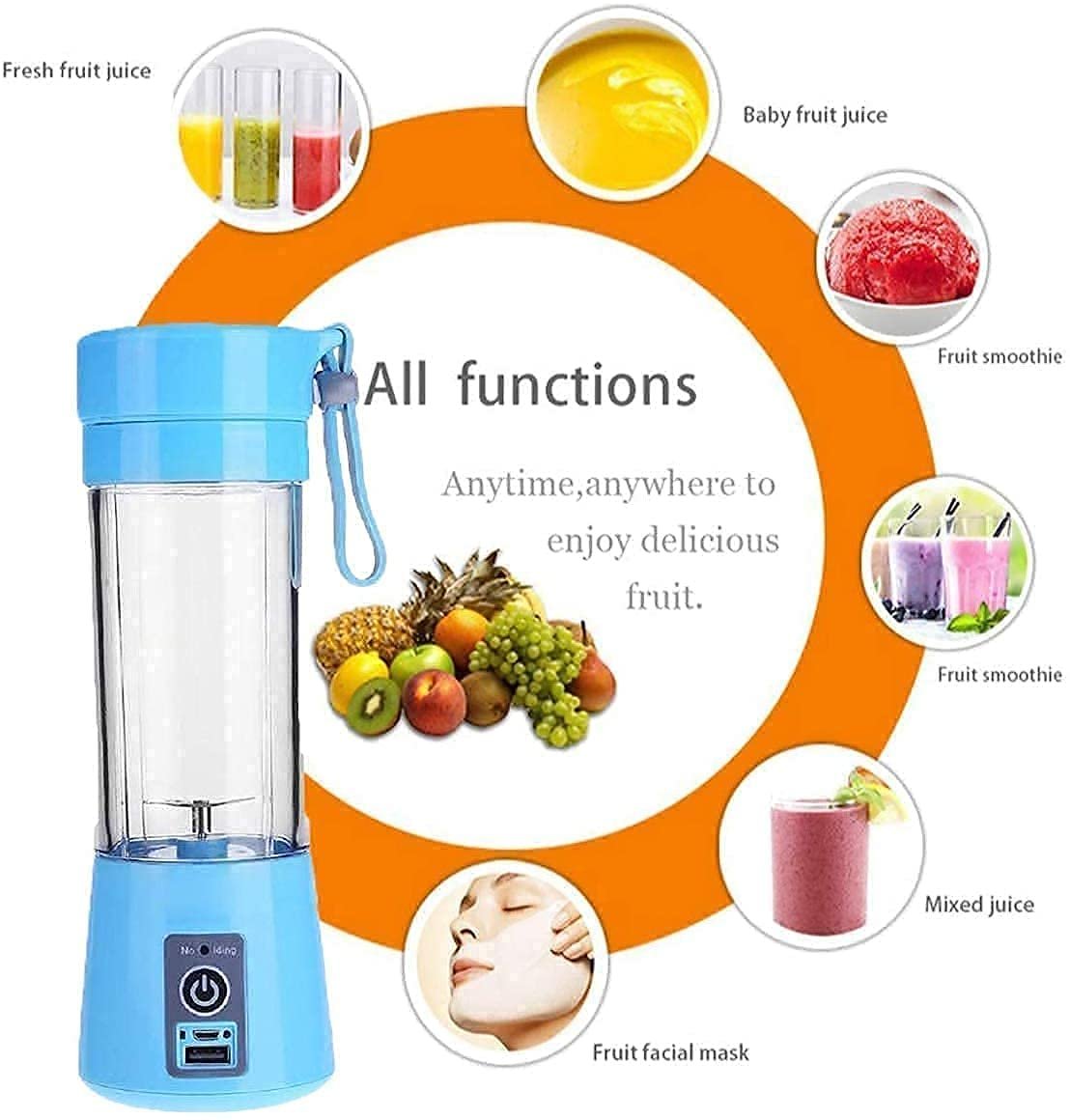 Electric USB Juice Maker Juicer Bottle - Image 5