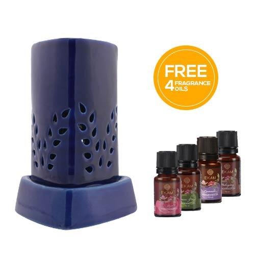 Electric Oil Warmer with Free 4 Pack Fragrance Oil (COB-250 BLUE) - Image 5