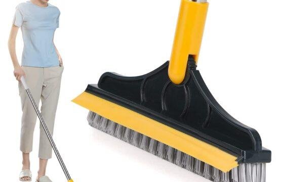 Bathroom Cleaning Brush with Wiper 2 in 1