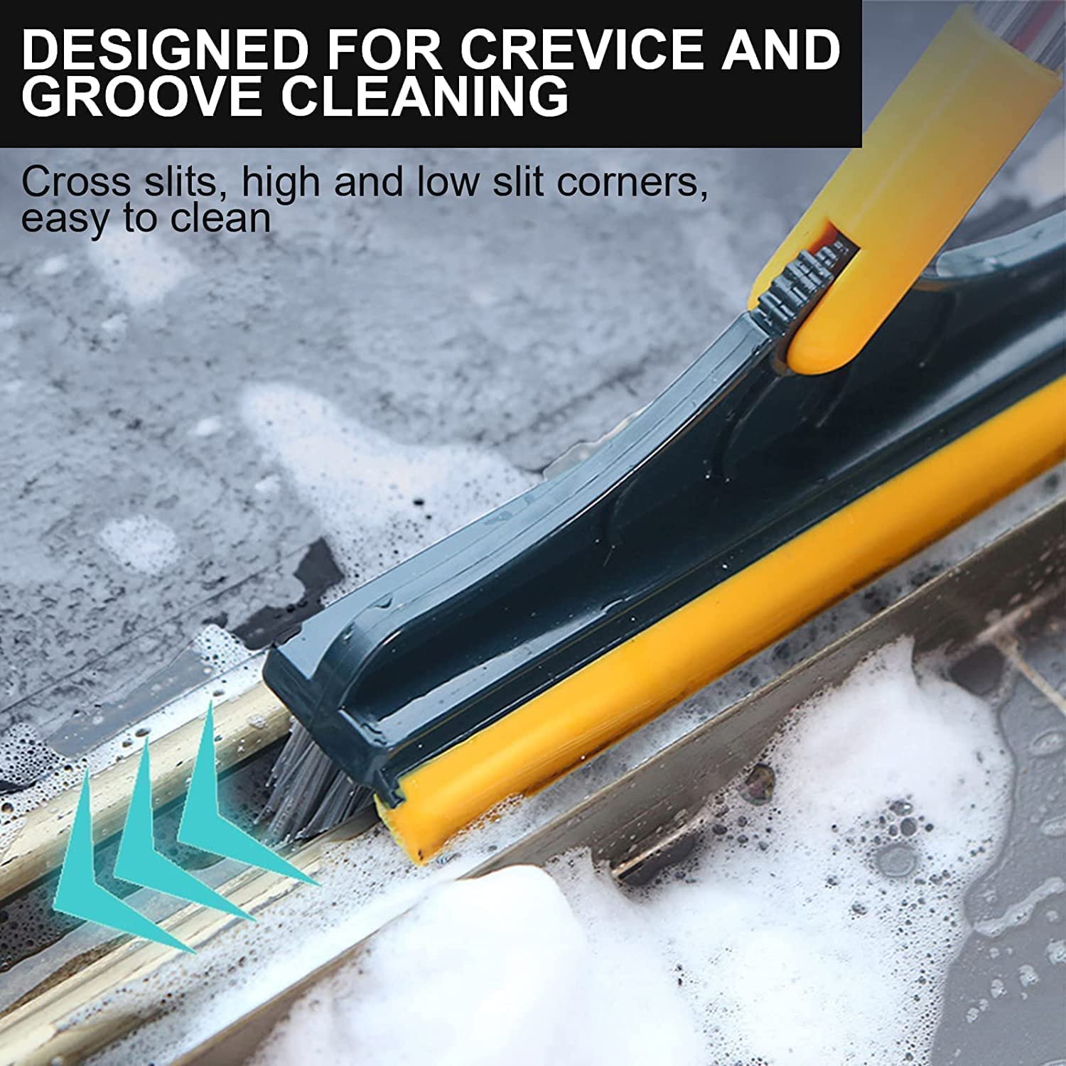 Bathroom Cleaning Brush with Wiper 2 in 1 - Image 4