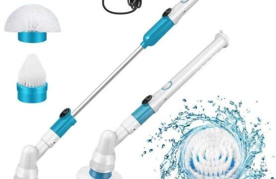 Floor Cleaning Bathroom Tiles Cleaner Tool with 3 Replaceable Brushes