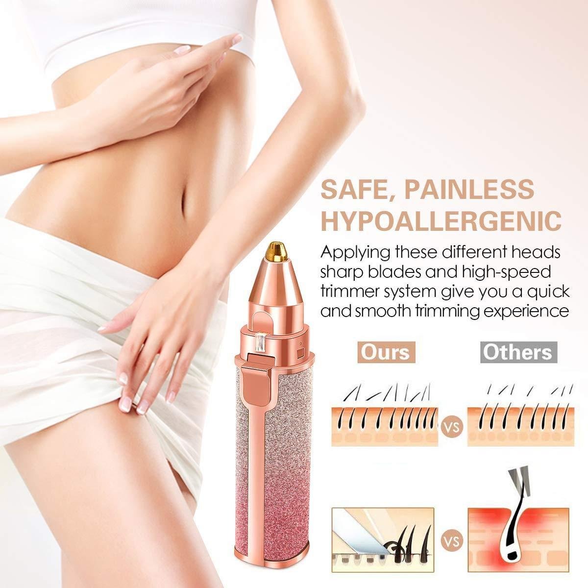 Rechargeable Rainbow Eyebrow Trimmer & Facial Hair Remover - Image 7
