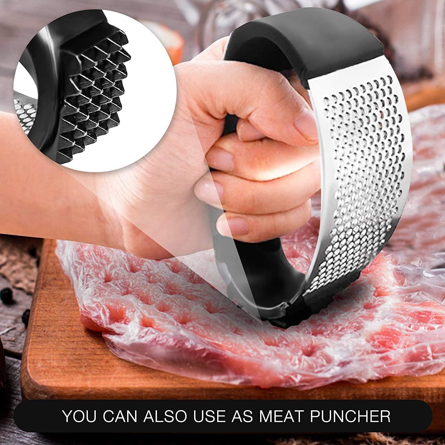 Stainless Steel Garlic Presser - Image 5