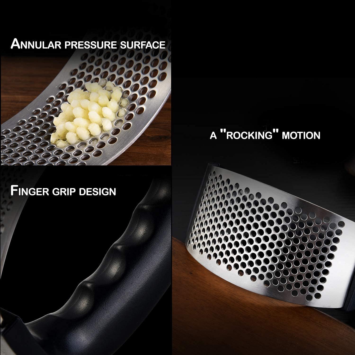 Stainless Steel Garlic Presser - Image 3